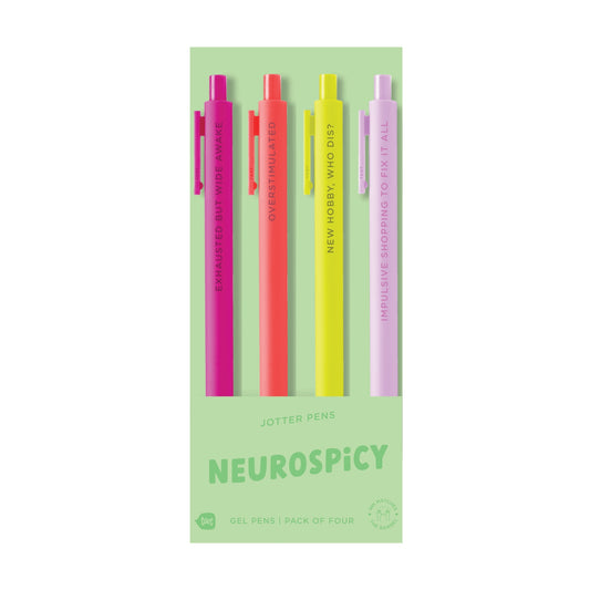 Neurospicy Jotter Click Pen - 4 pack