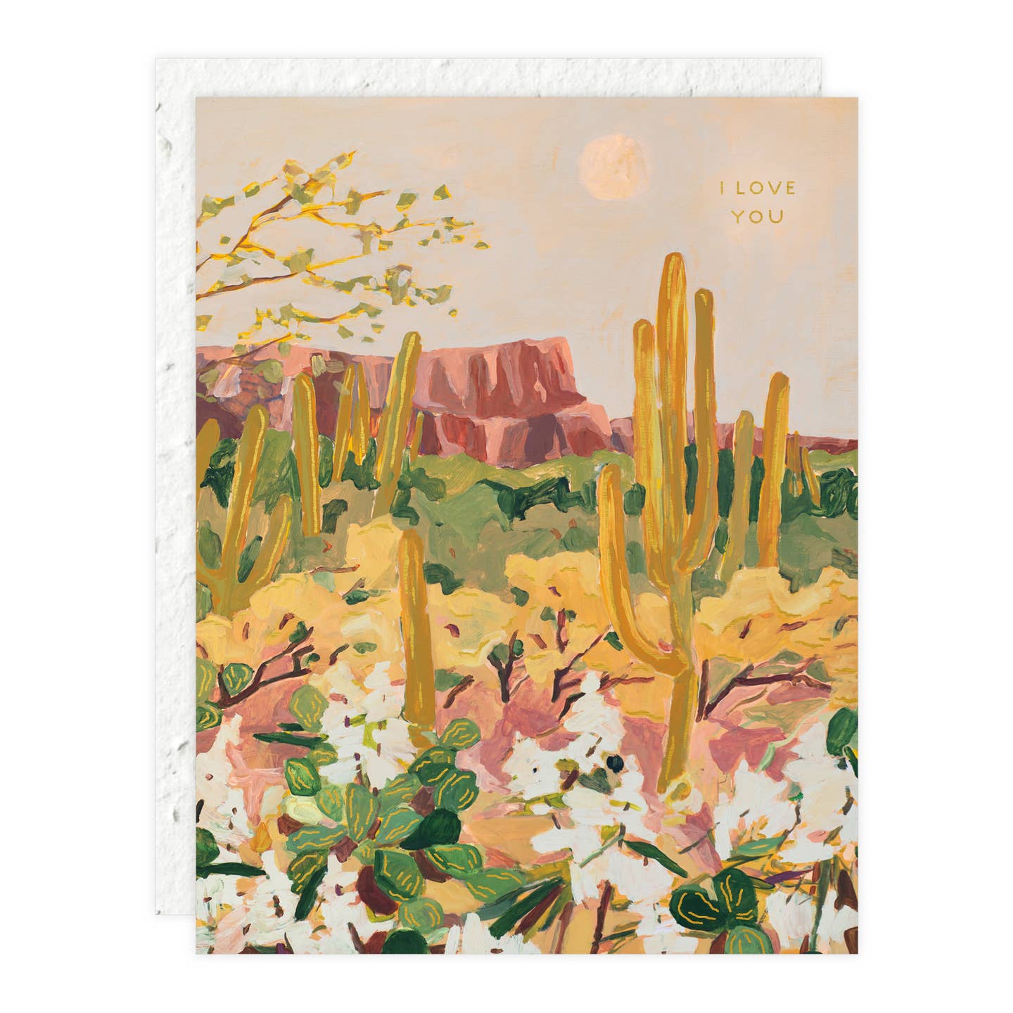 Desert Moonlight Love You Card