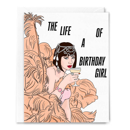 The Life of a Birthday Girl Taylor Swift Showgirl Card