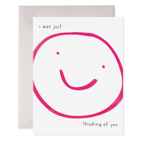 I Was Just Thinking of You Smiley Card