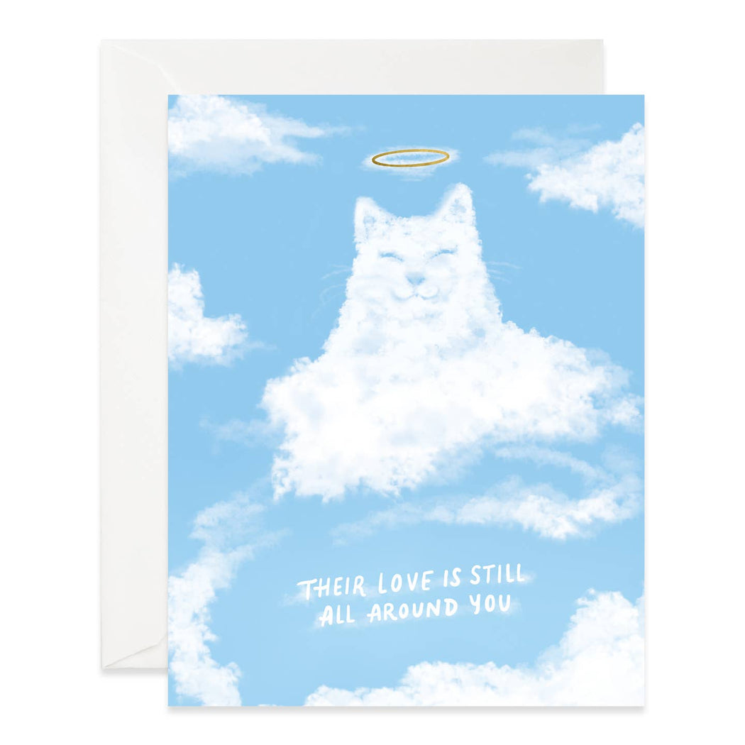 Cloud Cat Love Is Still Around You Card