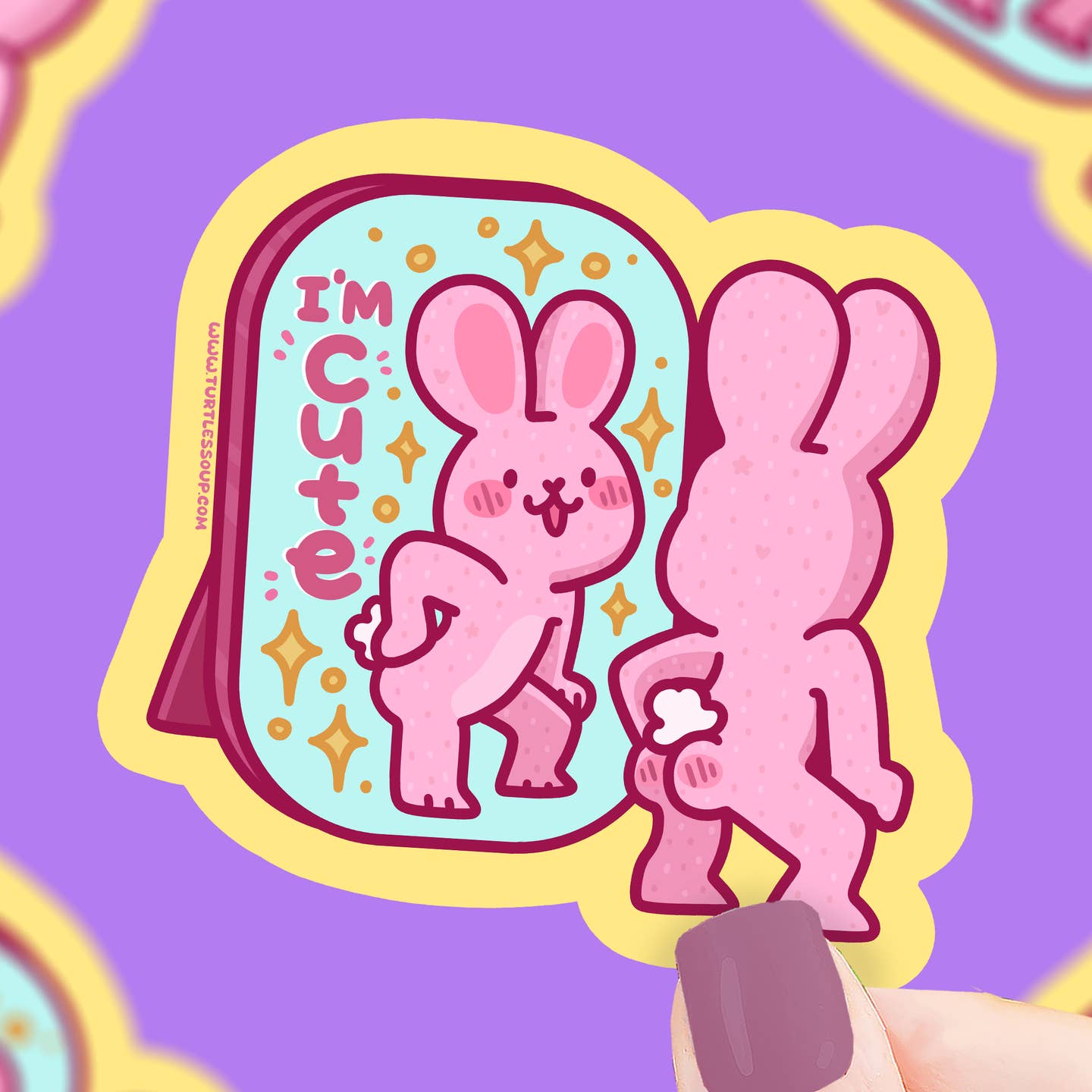 Im Cute Bunny Sticker