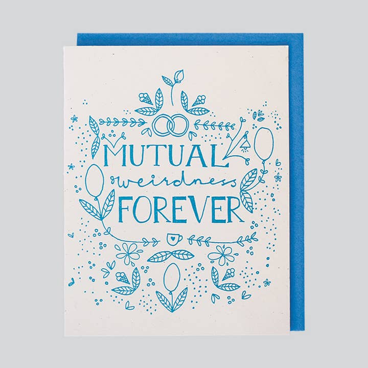 Mutual Weirdness Forever Wedding Card