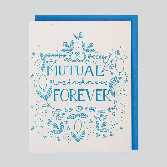 Mutual Weirdness Forever Wedding Card
