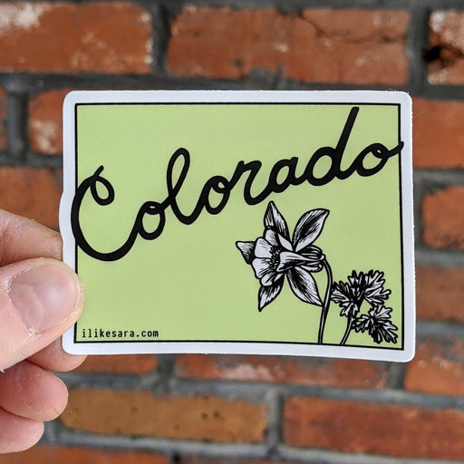 Colorado State Columbine Flower Vinyl Sticker