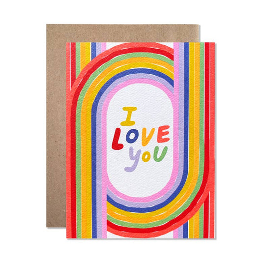 I Love You Arches Card