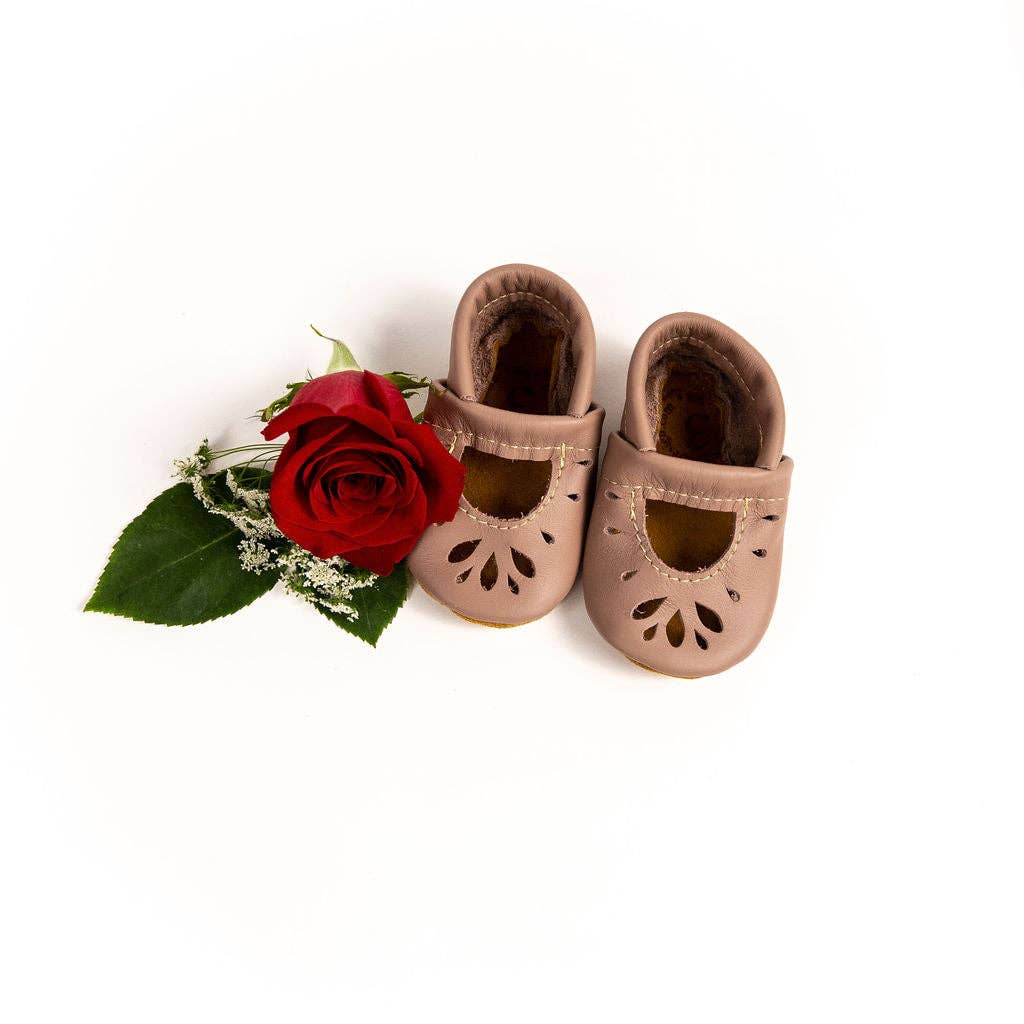 Dusty Rose Leather Shoes