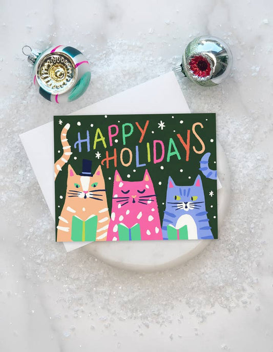 Kitty Carols Holiday Card