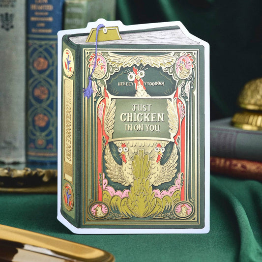 Chicken in On You Book Cover Card