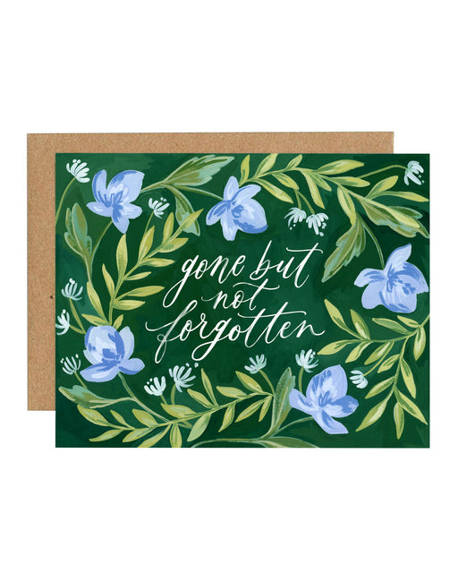 Gone But Not Forgotten Floral Sympathy Card
