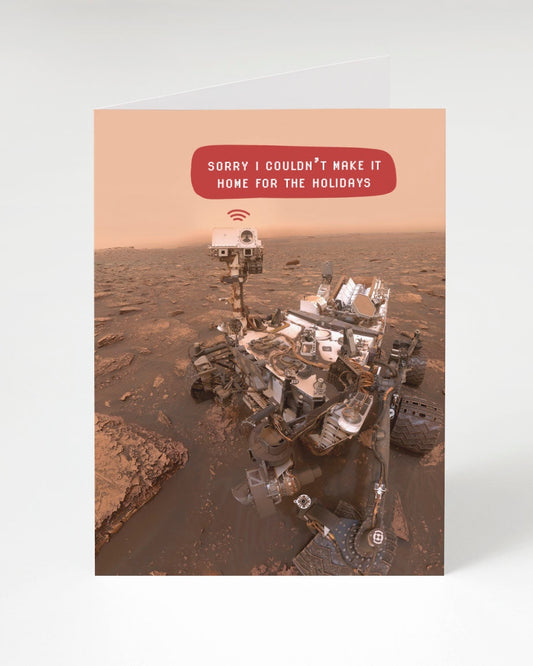 Home For the Holidays Mars Rover Card