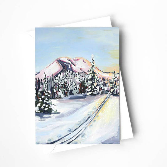 Summit Ski Tour Blank Card