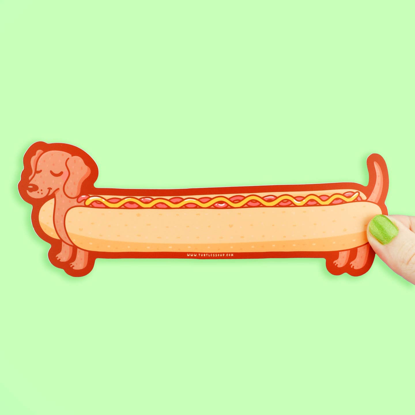 Hot Dog Long Decal Sticker