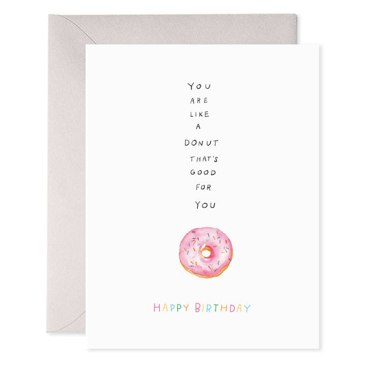 Healthy Donut Birthday Card