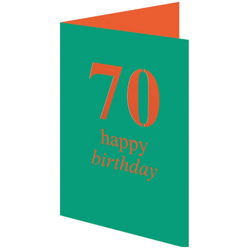 70 Birthday Petite Lasercut Card