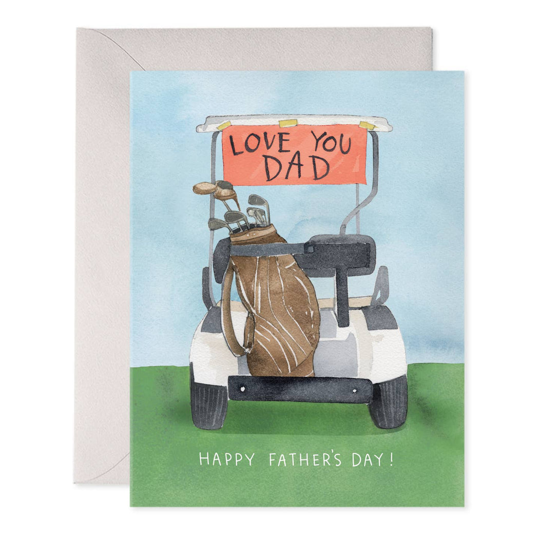 Golf Cart Dad Fathers Day Card