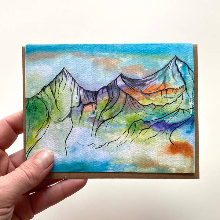 Glass Mountain Blank Card