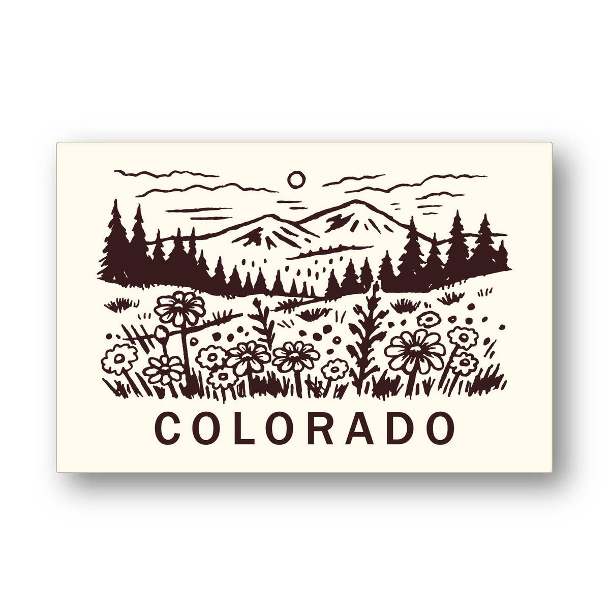 Colorado Maroon Mountain Postcard