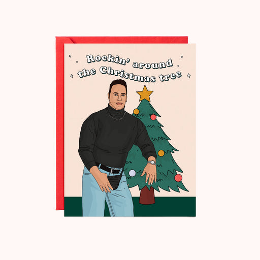 Rockin Around Christmas Tree Dwayne Card