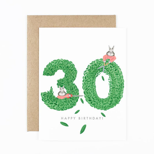 30 Happy Birthday Topiary Card