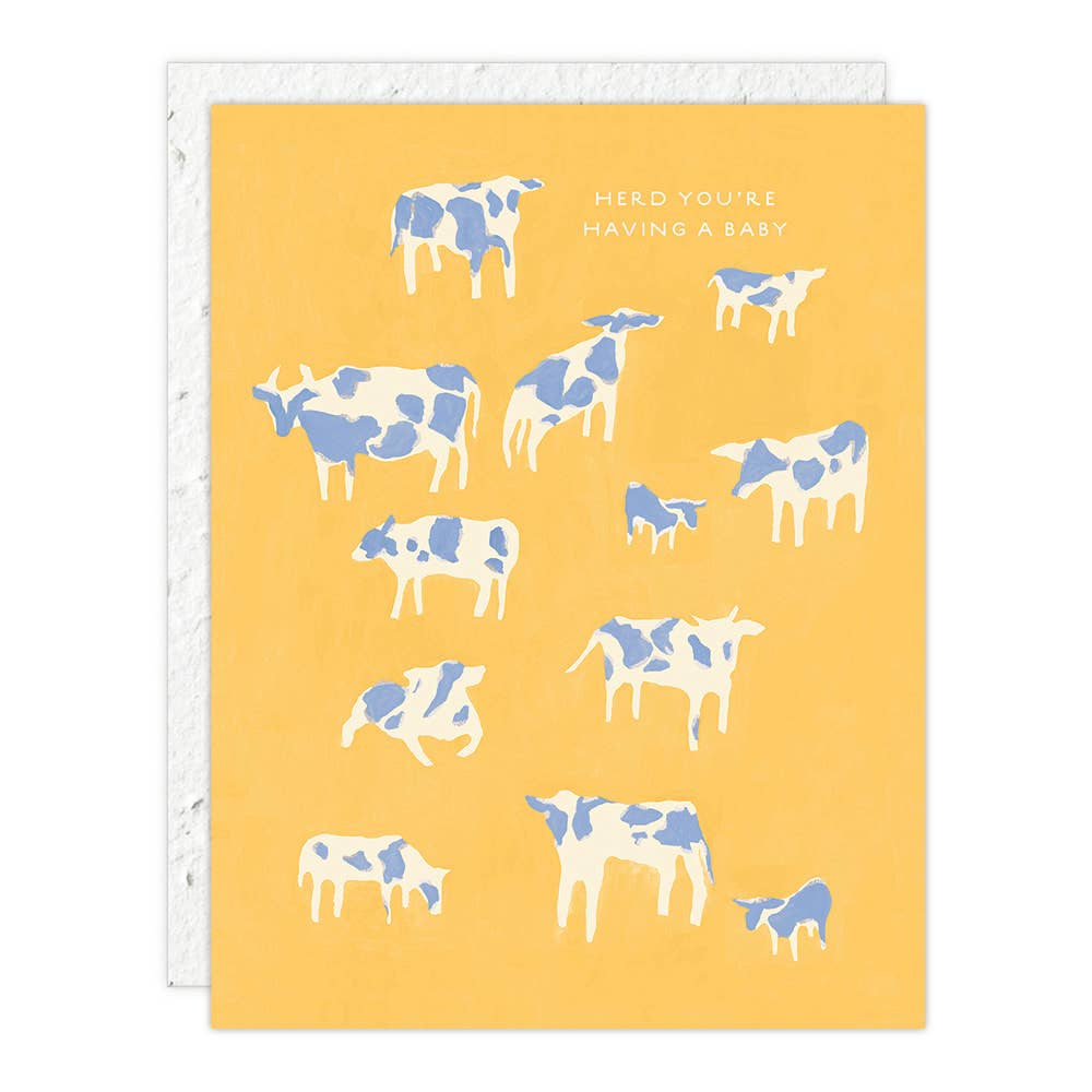 Herd Youre Having a Baby Card