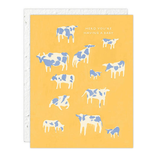 Herd Youre Having a Baby Card
