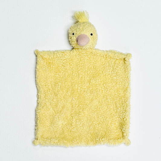 Duck Sherpa Organic Baby Lovey Security Blanket