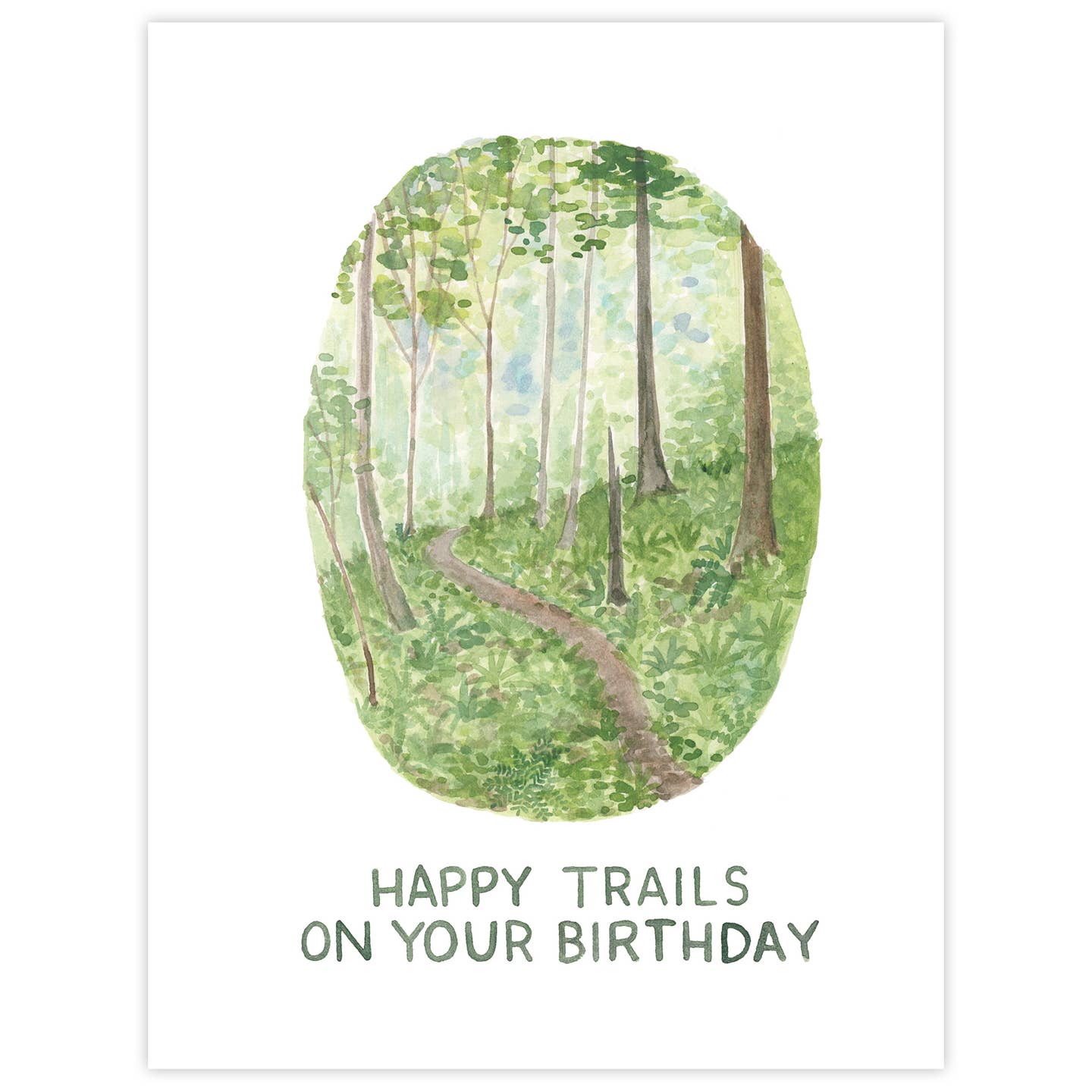 Happy Trails Birthday Card