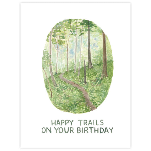 Happy Trails Birthday Card