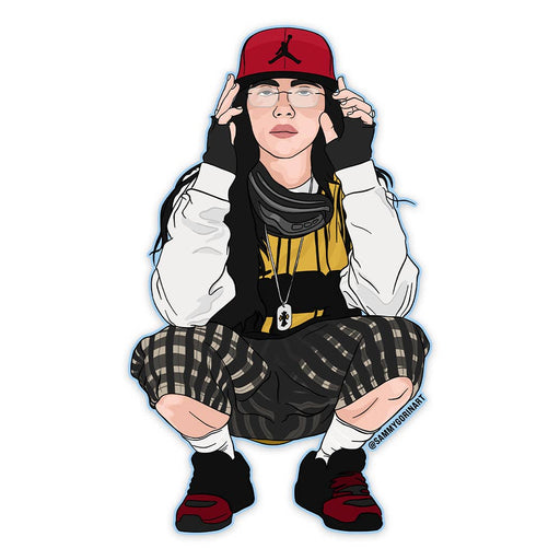 Billie Eilish Lunch Vinyl Sticker