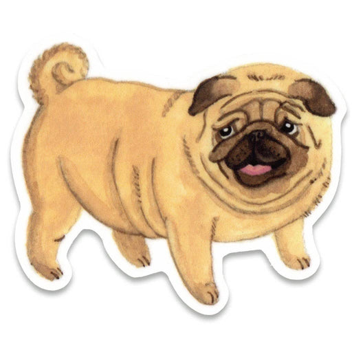 Pug Dog Vinyl Sticker