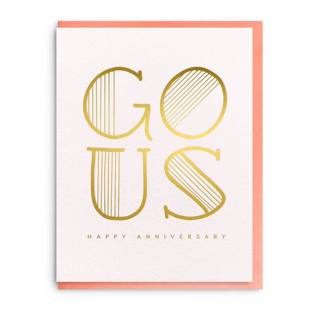 Go Us Anniversary Foil Card