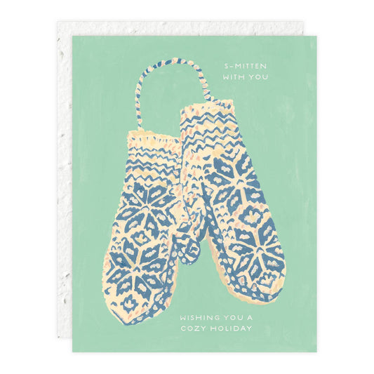 Winter Mittens Smitten Card