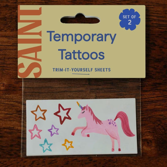 Unicorn Stars Temp Tattoos