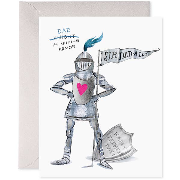 Sir Dadalot Dad Shining Armor Fathers Day Card