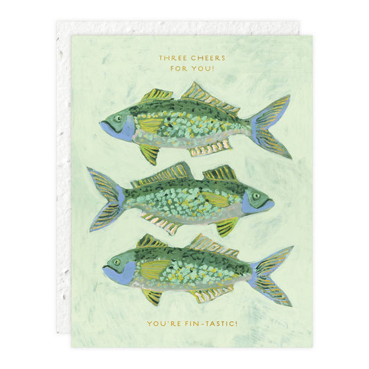 Three Cheers Fish Card
