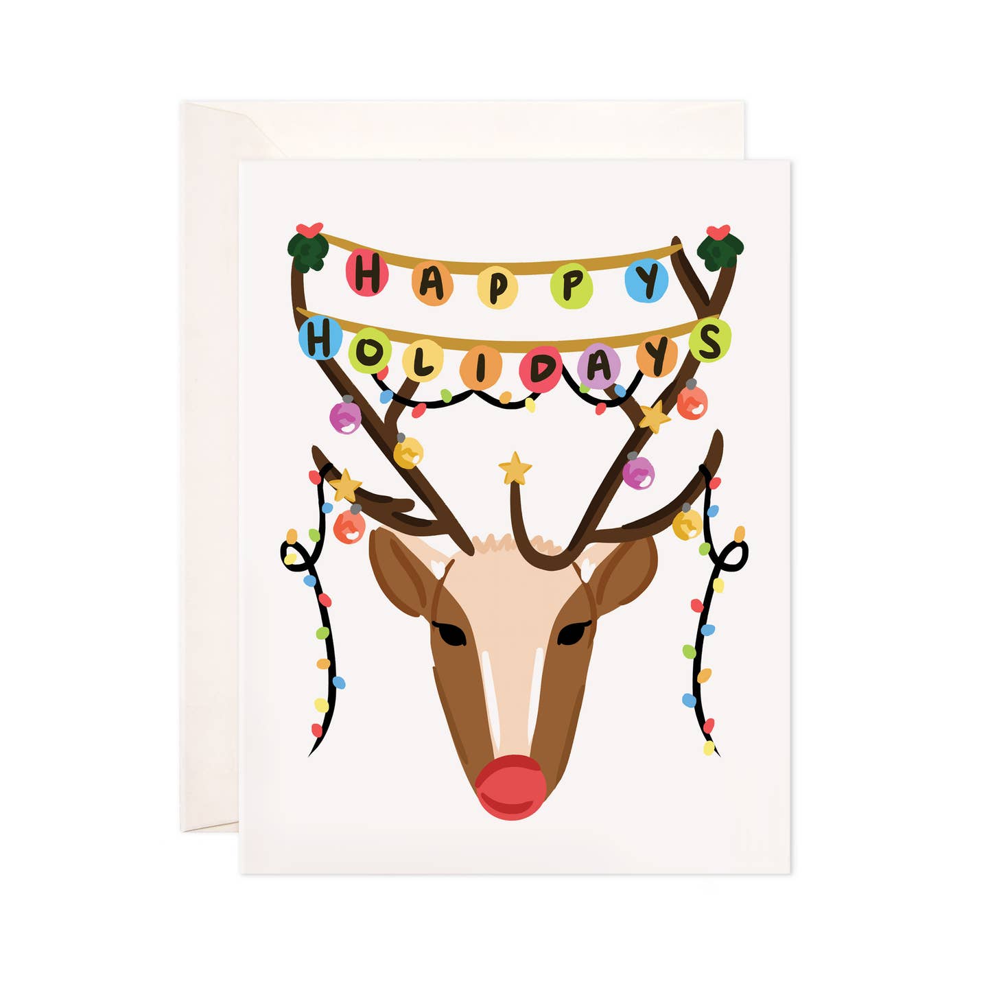 Reindeer Holidays Card