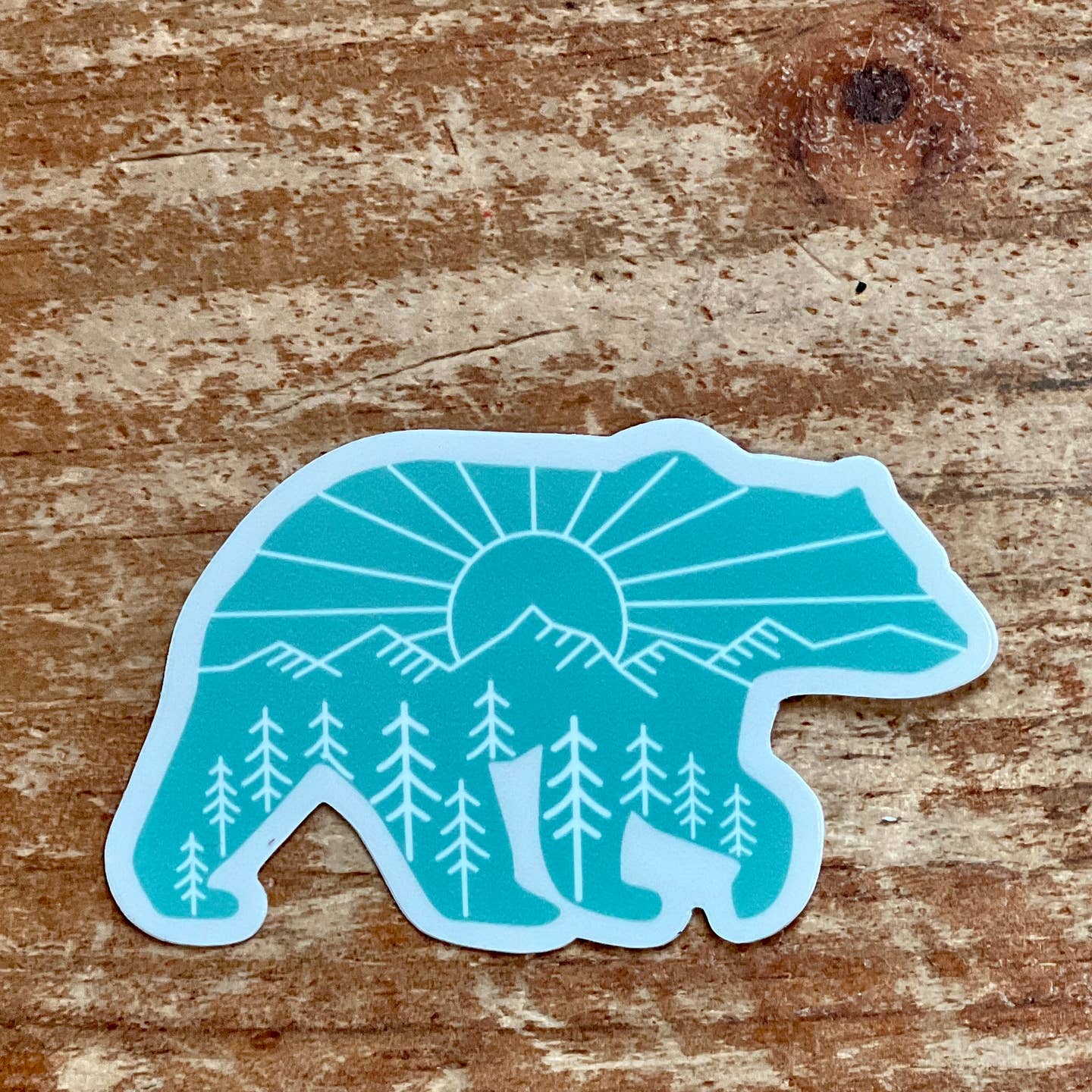 Sunrise Bear Sticker
