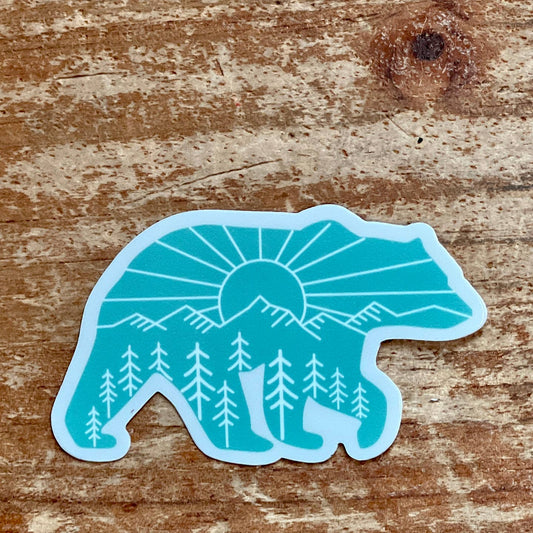 Sunrise Bear Sticker