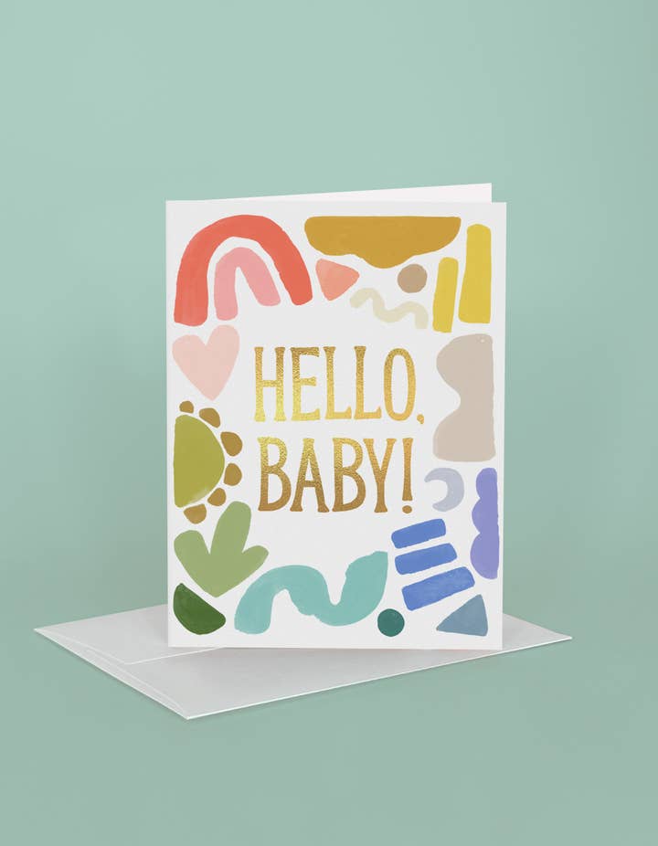 Hello Baby Shapes Card