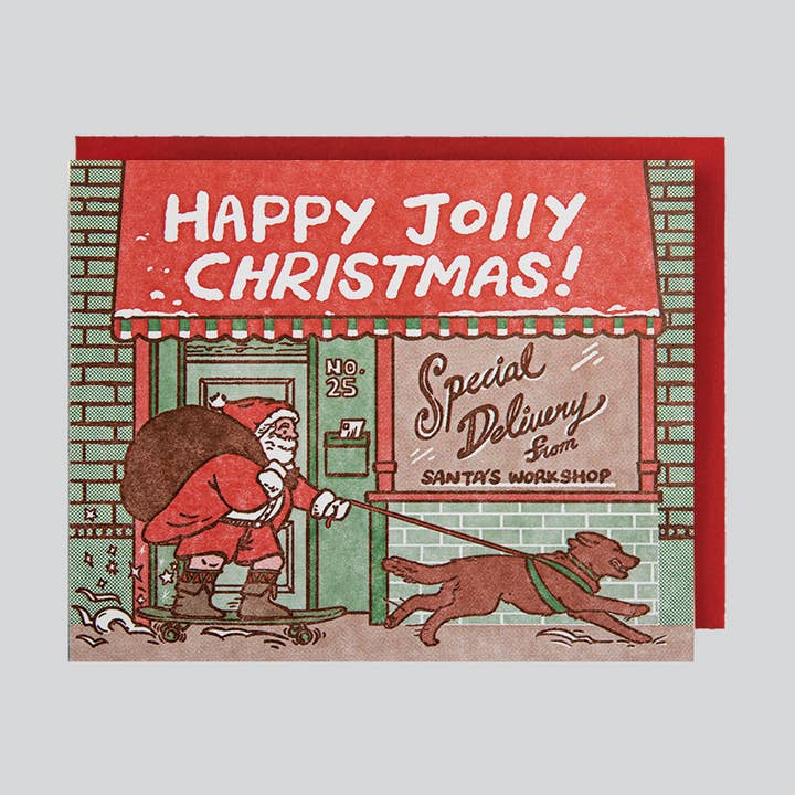Special Delivery Jolly Christmas Card