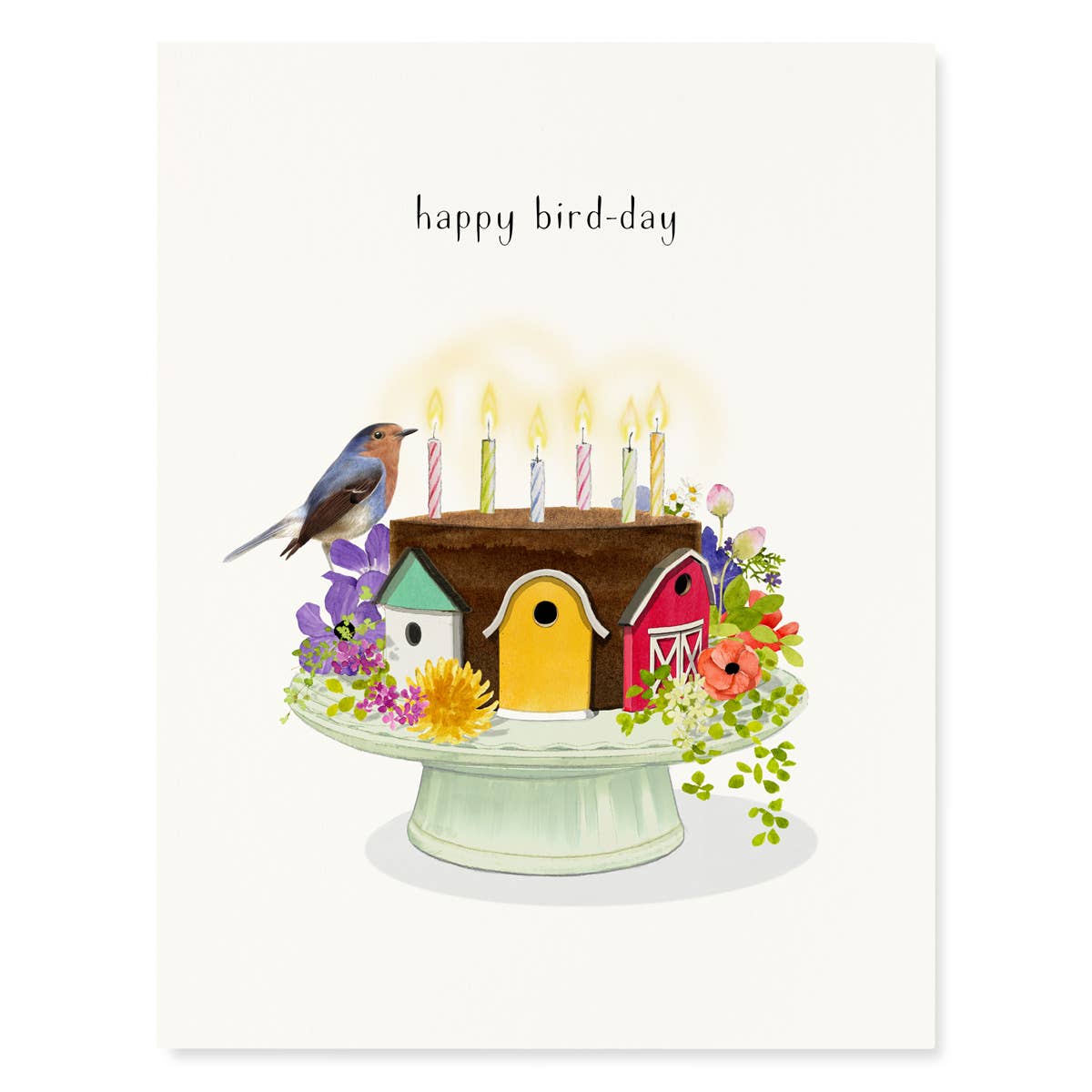 Birdhouse Birthday Card