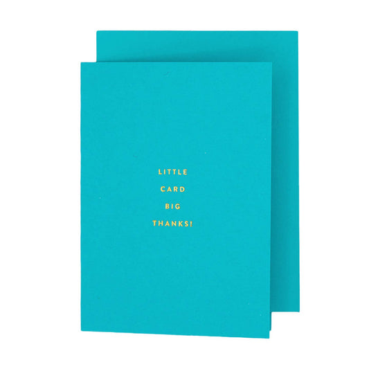 Little Card Big Thanks Card