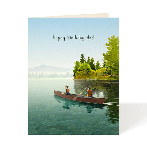 Canoe Birthday Dad Card