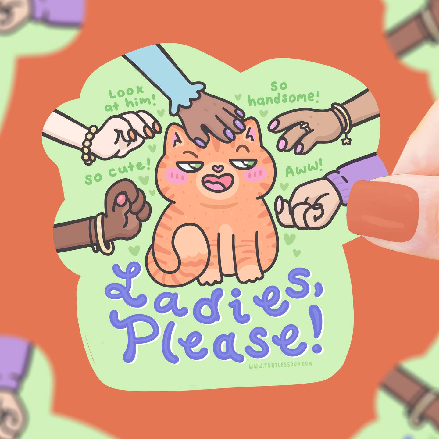 Ladies Please Cat Sticker