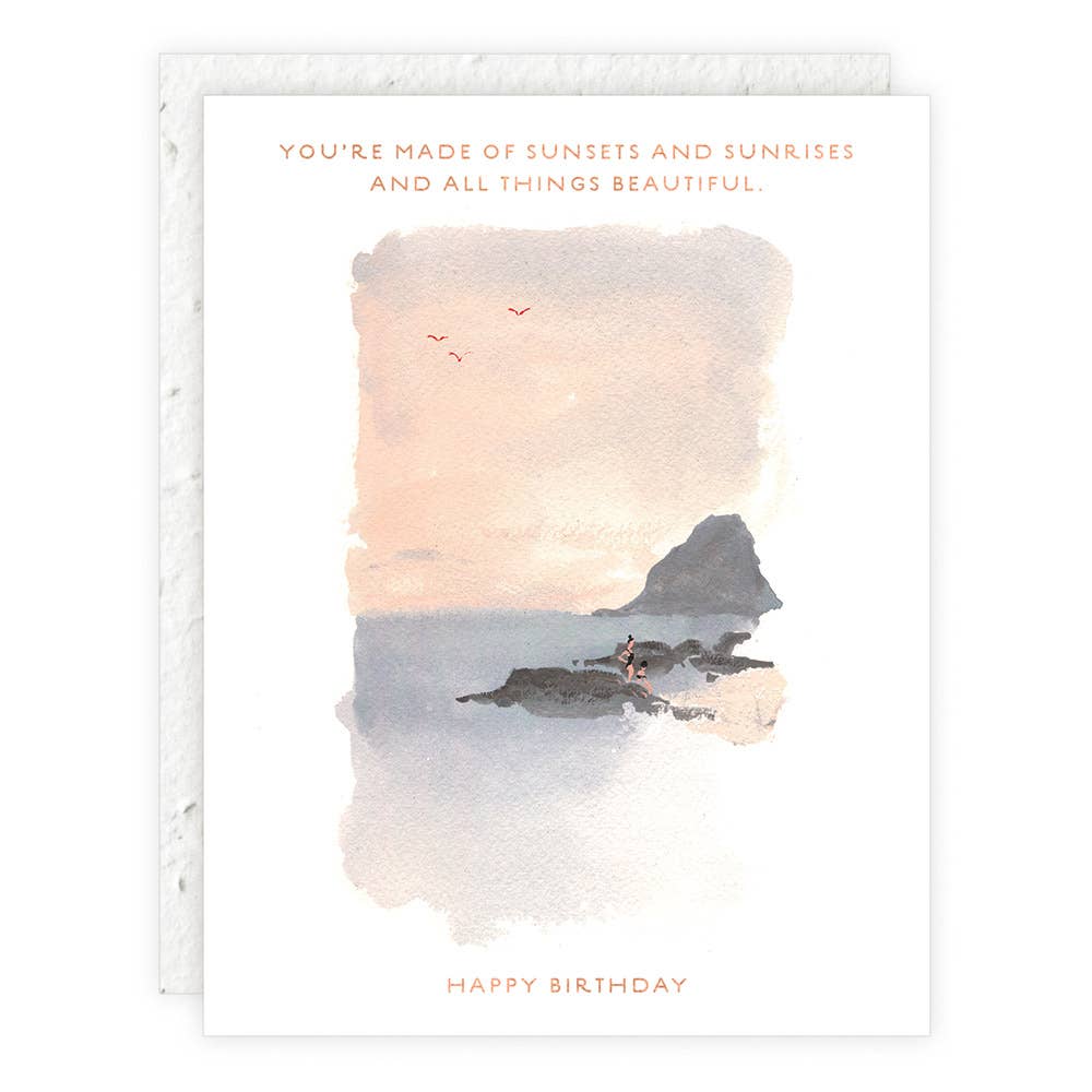 Sunsets Sunrises all Things Beautiful Birthday Card