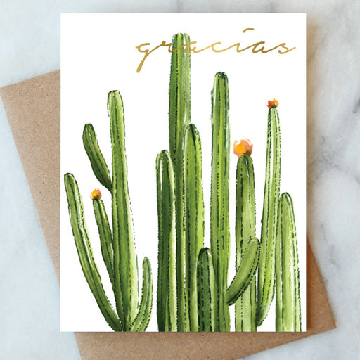 Gracias Tall Cactus Card