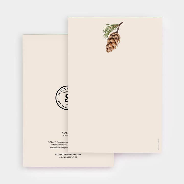 White Pinecone Notepad