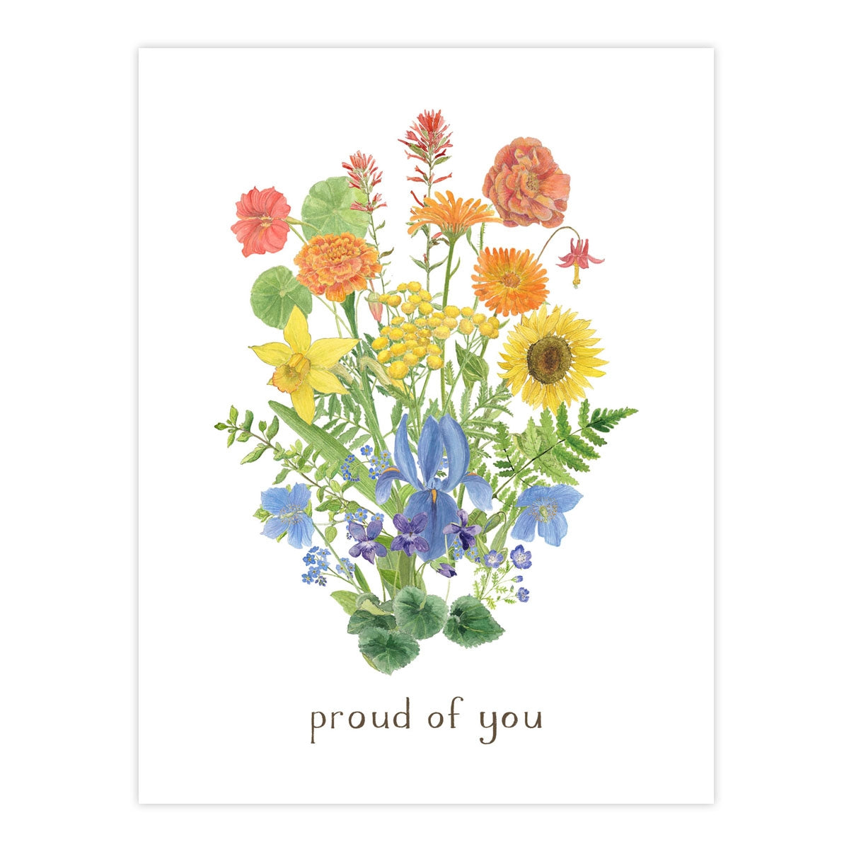 Proud of You Floral Card