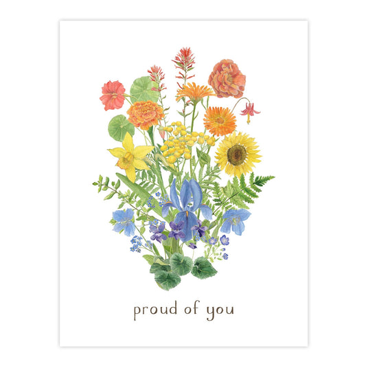 Proud of You Floral Card
